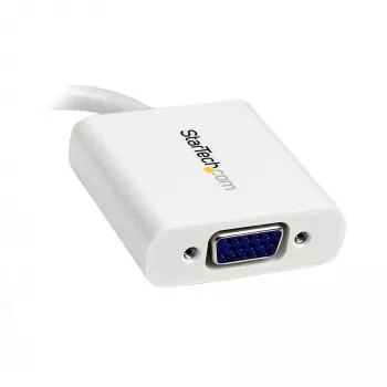 StarTech.com Προσαρμογέας Mini DisplayPort σε VGA - ενεργός μετατροπέας Mini DP σε VGA - βίντεο 1080p - mDP ή Thunderbolt 1/2 Mac/PC σε οθόνη/projector/display VGA - dongle mDP 1.2 σε VGA - λευκό