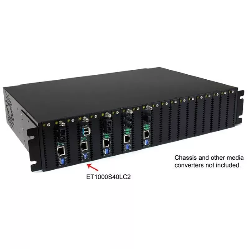 StarTech.com Μετατροπέας μέσου Gigabit 1000 Mbps μονότροπης ίνας LC 40 km