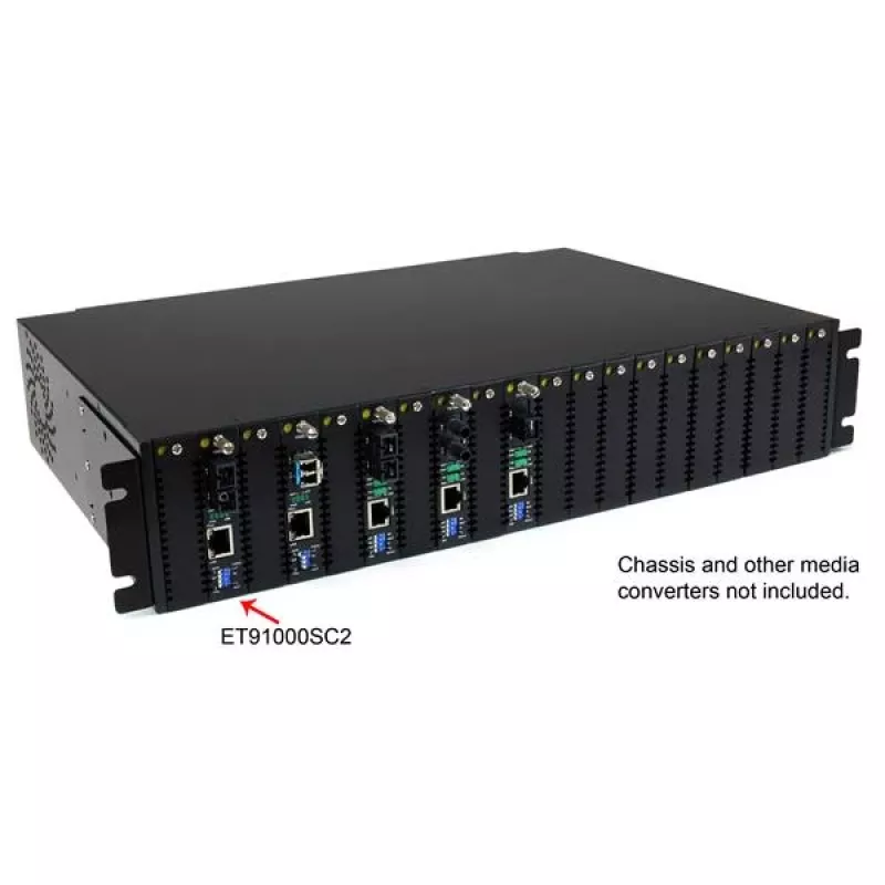 StarTech.com Μετατροπέας μέσου Gigabit Ethernet πολύτροπης οπτικής ίνας SC 550m - 1000 Mbit/s