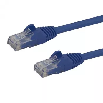 StarTech.com Καλώδιο Ethernet CAT6 10m – μπλε καλώδιο Gigabit Ethernet CAT 6 – 250 MHz 100 W PoE RJ45 UTP καλώδιο δικτύου/patch, χωρίς γλωττίδα με ανακούφιση τάσης, ελεγμένο μεμονωμένα