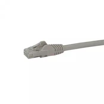 StarTech.com Καλώδιο Ethernet CAT6 15m – γκρι καλώδιο Gigabit Ethernet CAT 6 – 250 MHz 100 W PoE RJ45 UTP καλώδιο δικτύου/patch, προστασία γλωττίδας, με ανακούφιση τάσης, ελεγμένο μεμονωμένα