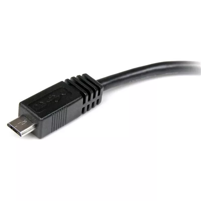 StarTech.com Καλώδιο προσαρμογέα Micro-USB σε Mini-USB 15 cm M/W, 0,15 m, Mini-USB B, Micro-USB A, αρσενικό/θηλυκό, μαύρο