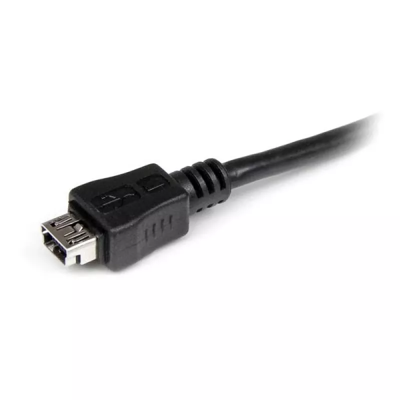 StarTech.com Καλώδιο προσαρμογέα Micro-USB σε Mini-USB 15 cm M/W, 0,15 m, Mini-USB B, Micro-USB A, αρσενικό/θηλυκό, μαύρο