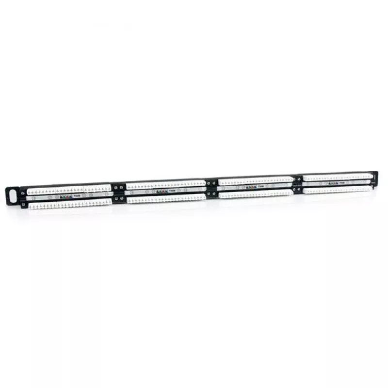 StarTech.com Patch Panel 24 Port 0.5U Cat5e – RJ45 Ethernet Rackmount Cat 5e 110 Patch Panel