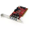 StarTech.com Κάρτα προσαρμογέα 4-Port PCI USB 3.0 με σύνδεση τροφοδοσίας SATA/SP4
