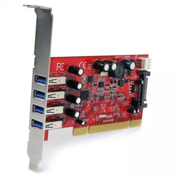StarTech.com Κάρτα προσαρμογέα 4-Port PCI USB 3.0 με σύνδεση τροφοδοσίας SATA/SP4