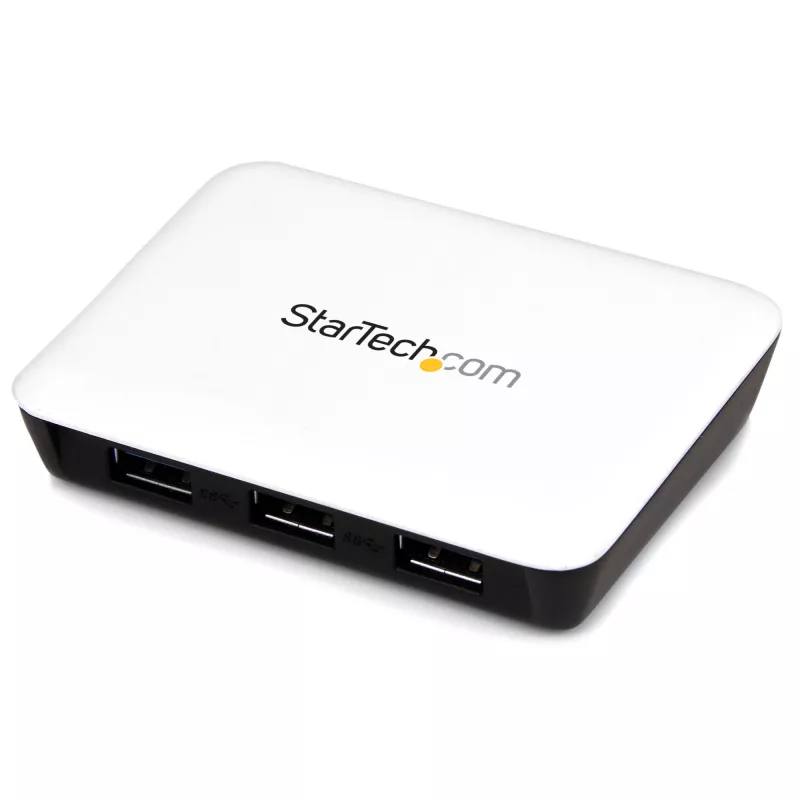 StarTech.com προσαρμογέας δικτύου USB 3.0 σε Gigabit Ethernet NIC με hub 3 θυρών - λευκό