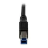 StarTech.com καλώδιο SuperSpeed USB 3.0 1m μαύρο - ορθογώνιο A σε B - M/M