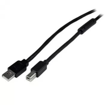 StarTech.com ενεργό καλώδιο USB 2.0 A σε B 20 m, μακρύ καλώδιο USB, καλώδιο εκτυπωτή USB, 1x USB A (M), 1x USB B (M), μαύρο