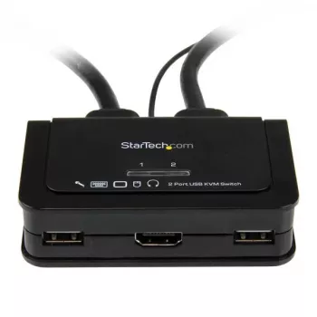 StarTech.com διακόπτης KVM καλωδίου USB HDMI 2 θυρών με ήχο και τηλεχειριστήριο – τροφοδοτούμενο από USB