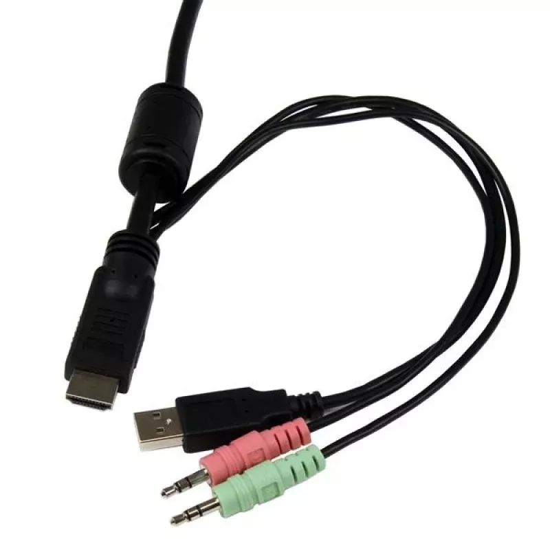 StarTech.com διακόπτης KVM καλωδίου USB HDMI 2 θυρών με ήχο και τηλεχειριστήριο – τροφοδοτούμενο από USB