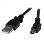 StarTech.com καλώδιο Mini-USB 1m - A σε προς τα πάνω γωνιακό Mini-B, 1 m, USB A, Mini-USB B, USB 2.0, αρσενικό/αρσενικό, μαύρο