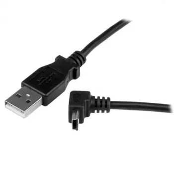 StarTech.com καλώδιο Mini-USB 1m - A σε προς τα πάνω γωνιακό Mini-B, 1 m, USB A, Mini-USB B, USB 2.0, αρσενικό/αρσενικό, μαύρο