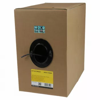 StarTech.com καλώδιο Ethernet Bulk Cat 5e – 304,8 m – συμπαγές – πιστοποιημένο CMR – μαύρο – συμμορφούμενο με TAA