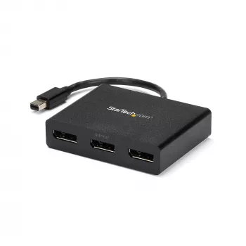 StarTech.com προσαρμογέας πολλαπλών οθονών 3 θυρών – hub Mini DisplayPort σε DisplayPort MST, Dual 4K 30Hz & 1x 1080p – splitter βίντεο για λειτουργία εκτεταμένης επιφάνειας εργασίας μόνο σε Windows – mDP 1.2 σε 3x DP