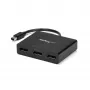 StarTech.com προσαρμογέας πολλαπλών οθονών 3 θυρών – hub Mini DisplayPort σε DisplayPort MST, Dual 4K 30Hz & 1x 1080p – splitter βίντεο για λειτουργία εκτεταμένης επιφάνειας εργασίας μόνο σε Windows – mDP 1.2 σε 3x DP