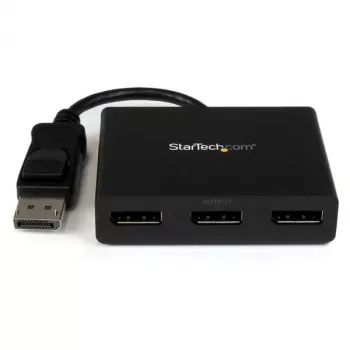 StarTech.com προσαρμογέας πολλαπλών οθονών 3 θυρών - hub DisplayPort 1.2 MST σε Dual 4K 30 Hz & 1x 1080p - splitter βίντεο για λειτουργία εκτεταμένης επιφάνειας εργασίας μόνο σε Windows PCs - DP σε 3x οθόνες DP