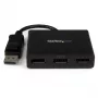StarTech.com προσαρμογέας πολλαπλών οθονών 3 θυρών - hub DisplayPort 1.2 MST σε Dual 4K 30 Hz & 1x 1080p - splitter βίντεο για λειτουργία εκτεταμένης επιφάνειας εργασίας μόνο σε Windows PCs - DP σε 3x οθόνες DP