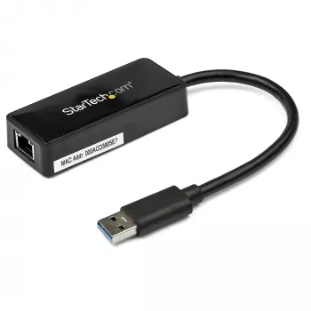 StarTech.com προσαρμογέας USB 3.0 σε Gigabit Ethernet NIC με θύρα USB – μαύρο