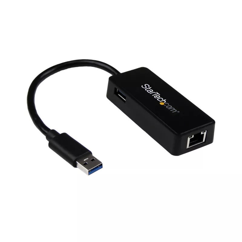 StarTech.com προσαρμογέας USB 3.0 σε Gigabit Ethernet NIC με θύρα USB – μαύρο