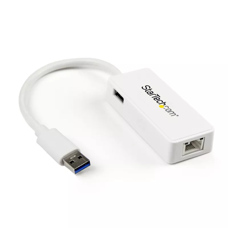 StarTech.com προσαρμογέας USB 3.0 σε Gigabit Ethernet NIC με θύρα USB – λευκό