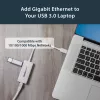StarTech.com προσαρμογέας USB 3.0 σε Gigabit Ethernet NIC με θύρα USB – λευκό