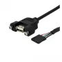 StarTech.com καλώδιο USB Panel Mount 3 ft - καλώδιο USB A σε header motherboard F/F