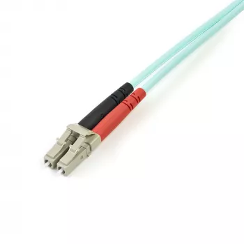 StarTech.com καλώδιο οπτικών ινών LC/UPC σε LC/UPC OM3 Multimode 3m (10ft), καλώδιο ίνας Zipcord πλήρους duplex 50/125µm, 100G, χαμηλή εξασθένηση εισαγωγής, καλώδιο jumper οπτικών ινών LSZH