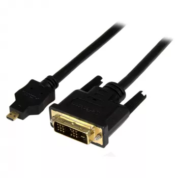 StarTech.com καλώδιο Micro-HDMI σε DVI 2 m – καλώδιο προσαρμογέα Micro-HDMI σε DVI – καλώδιο διασύνδεσης βίντεο Micro-HDMI Type D σε οθόνη/οθόνη/προβολέα DVI-D Single Link – ανθεκτικό