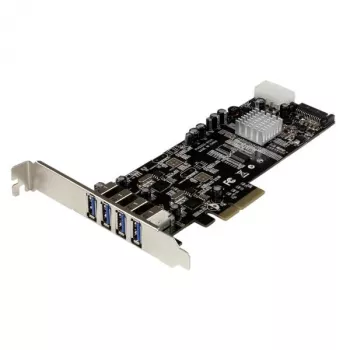 StarTech.com προσαρμογέας κάρτας PCI Express (PCIe) SuperSpeed USB 3.0 4 θυρών με 2 αποκλειστικά κανάλια 5 Gbit/s – UASP – τροφοδοσία SATA / LP4