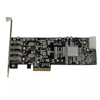 StarTech.com προσαρμογέας κάρτας PCI Express (PCIe) SuperSpeed USB 3.0 4 θυρών με 2 αποκλειστικά κανάλια 5 Gbit/s – UASP – τροφοδοσία SATA / LP4
