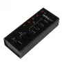StarTech.com hub USB 3.0 4 θυρών συν 3 ειδικές θύρες φόρτισης USB…