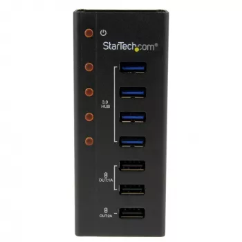 StarTech.com hub USB 3.0 4 θυρών συν 3 ειδικές θύρες φόρτισης USB…