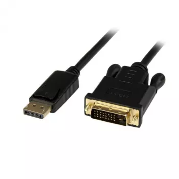 StarTech.com καλώδιο DisplayPort σε DVI 1 m – βίντεο 1080p – ενεργό καλώδιο προσαρμογέα DisplayPort σε DVI – μετατροπέας καλωδίου DisplayPort σε DVI-D Single Link – καλώδιο DP 1.2 σε οθόνη DVI