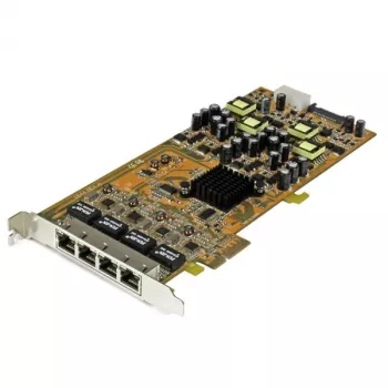 StarTech.com κάρτα δικτύου PCIe Gigabit Power over Ethernet 4 θυρών – PSE / PoE PCI Express NIC – TAA