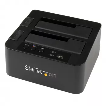 StarTech.com Dual Bay αντιγραφέας σκληρών δίσκων, Standalone USB 3.0 (5 Gbit/s) / eSATA σε 2,5/3,5 inch SATA III HDD/SSD κλωνοποιητής/αντιγραφέας, docking station σκληρών δίσκων, κλωνοποιητής σκληρών δίσκων
