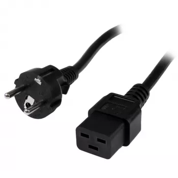 StarTech.com 2m (6ft) καλώδιο τροφοδοσίας υπολογιστή, 16AWG, EU Schuko σε C19, 16A 250V, μαύρο καλώδιο τροφοδοσίας AC αντικατάστασης, καλώδιο τροφοδοσίας εκτυπωτή, καλώδιο τροφοδοσίας PC, καλώδιο τροφοδοσίας οθόνης – UL-listed