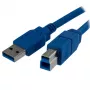 StarTech.com 1m SuperSpeed USB 3.0 καλώδιο A σε B - M/M, 1 m, USB A, USB B, USB 3.2 Gen 1 (3.1 Gen 1), Male/Male, μπλε