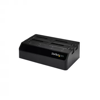 StarTech.com 4-Bay USB 3.0 SATA Docking Station σκληρού δίσκου, USB dock σκληρού δίσκου, εξωτερικό 2,5/3,5 inch SATA III SSD/HDD docking station, υποδοχή σκληρού δίσκου Hot-Swap, Top-Loading