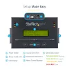 StarTech.com 1:1 Standalone αντιγραφέας σκληρών δίσκων με Disk Image Manager για backup και επαναφορά, αποθήκευση πολλαπλών disk images σε μονάδα 2,5/3,5 inch SATA, κλωνοποιητής HDD/SSD, δεν απαιτείται PC
