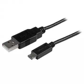 StarTech.com καλώδιο Micro-USB – M/M – 2 m, 2 m, USB-A, Micro-USB-B, USB 2.0, 0,48 Gbit/s, μαύρο