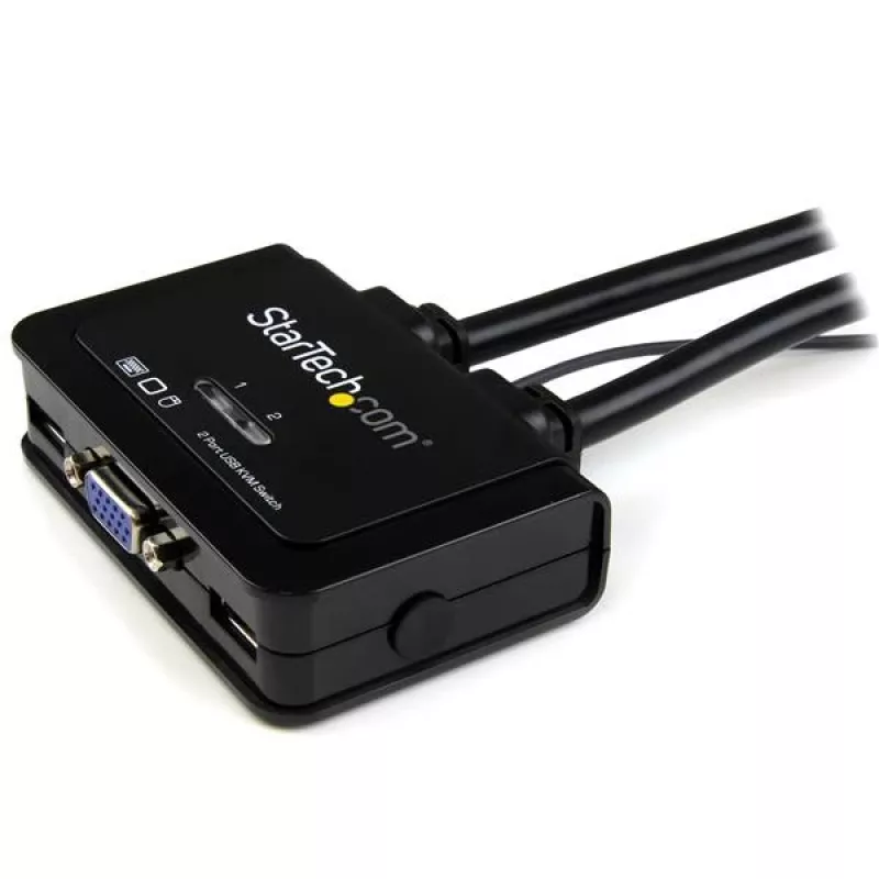 StarTech.com 2-Port USB VGA KVM Switch καλωδίου – τροφοδοτούμενο από USB με τηλεχειριστήριο