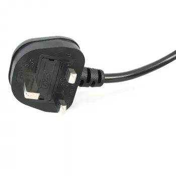 StarTech.com 3ft (1m) UK καλώδιο τροφοδοσίας laptop, BS 1363 σε C7, 2,5A 250V, 18AWG, μαύρο, καλώδιο αντικατάστασης laptop UK, καλώδιο τροφοδοσίας εκτυπωτή, καλώδιο φόρτισης AC laptop, καλώδιο τροφοδοσίας laptop