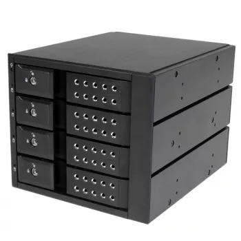 StarTech.com 4-Bay Trayless Hot-Swap Mobile Rack Backplane αλουμινίου για 3,5″ SAS II/SATA III – 6 Gbit/s HDD