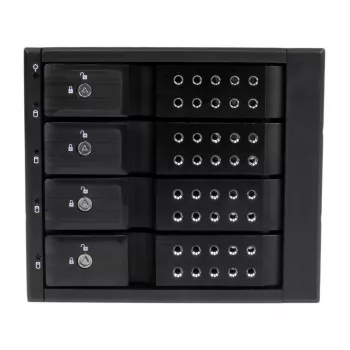 StarTech.com 4-Bay Trayless Hot-Swap Mobile Rack Backplane αλουμινίου για 3,5″ SAS II/SATA III – 6 Gbit/s HDD