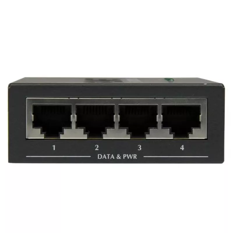 StarTech.com 4-Port Gigabit Midspan – PoE+ Injector – 802.3at/af