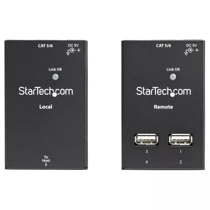 StarTech.com Επεκτατής 4 θυρών USB 2.0 μέσω Cat5 ή Cat6 – 130 ft (40 m)