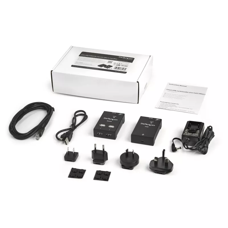 StarTech.com Επεκτατής 4 θυρών USB 2.0 μέσω Cat5 ή Cat6 – 130 ft (40 m)