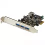 StarTech.com Κάρτα PCI Express USB 3.0 4 θυρών, PCIe, USB 3.2 Gen 1 (3.1 Gen 1), Full-Height / Low-Profile, PCI 2.0, μαύρο, ανοξείδωτο ατσάλι, 3 m