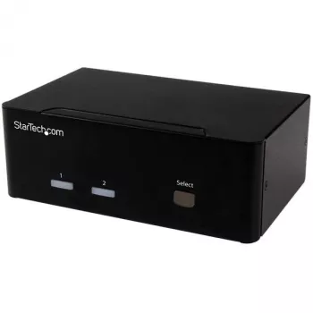 StarTech.com Διακόπτης KVM 2 θυρών με Dual-VGA – USB 2.0, 1920 x 1200 pixel, Full HD, 18 W, μαύρο